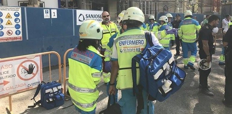 Un muerto y varios heridos en el derrumbe en las obras del Hotel Ritz