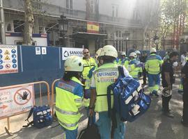 Un muerto y varios heridos en el derrumbe en las obras del Hotel Ritz