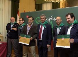 Entrega de los premios de Gijón de Sidra, durante el que se escanciaron más de 67.000 botellas