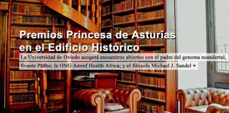 El padre del genoma neandertal, la ONG Amref Health Africa y el filósofo Michael J. Sandel en Uniovi