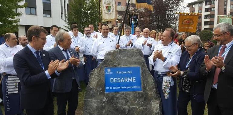 La Cofradía del Desarme ya tiene un parque en Oviedo
