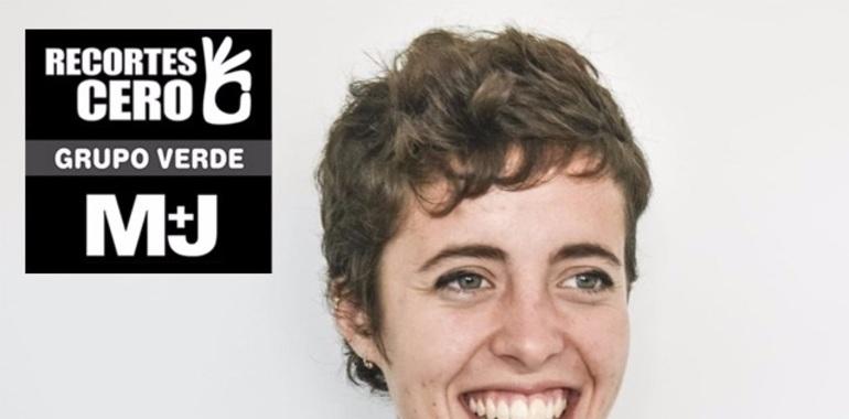 Violeta Tercedor, cabeza de lista de la coalición Recortes Cero – Por Un Mundo Más Justo – Grupo Verde