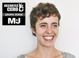 Violeta Tercedor, cabeza de lista de la coalición Recortes Cero – Por Un Mundo Más Justo – Grupo Verde