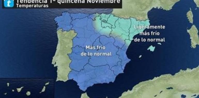 Noviembre seguirá enfriando hasta pasado el día 15