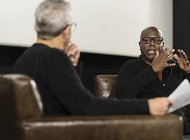 Steve McQueen presenta en la Academia su última película, Viudas 