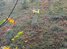 Rescatado sin daños graves el hombre desaparecido en Tineo