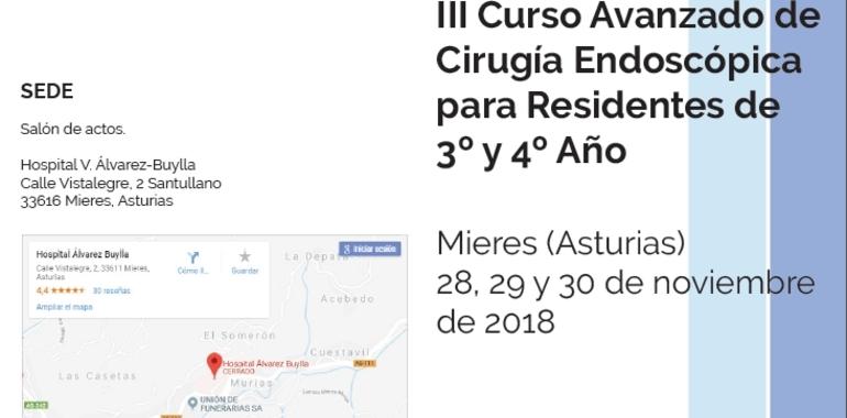 Hospital Álvarez Buylla organiza el III curso de cirugía endoscópica avanzada para residentes 