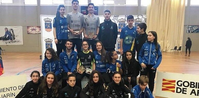 1 oro, 2 platas y 2 bronces para el Bádminton ovetense