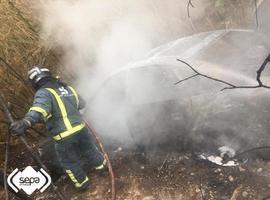 Herido en accidente de tráfico en Novellana