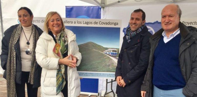El PP presenta su proyecto de tren cremallera a los Lagos 