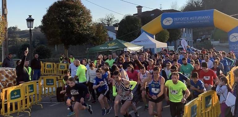 Máximo Cordero y Carla Rodríguez Pardo se imponen en la San Silvestre Reguerana