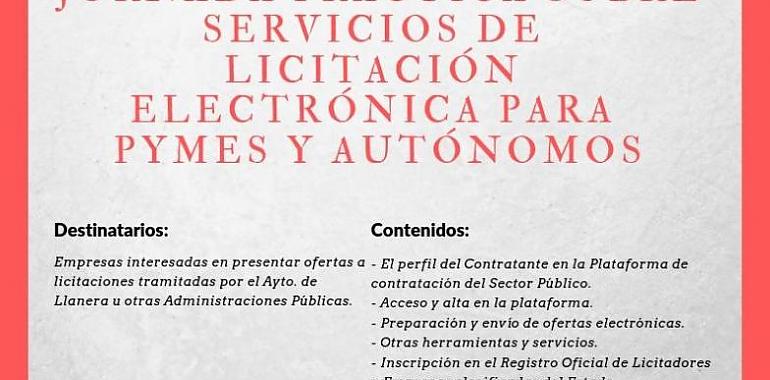 Jornada sobre licitación electrónica para pymes y autónomos en Llanera