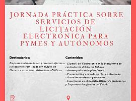 Jornada sobre licitación electrónica para pymes y autónomos en Llanera