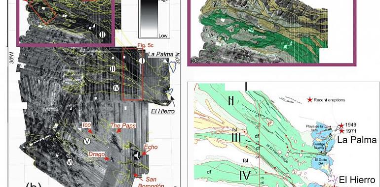 Corroboran la relación entre la actividad volcánica y los deslizamientos submarinos en Canarias