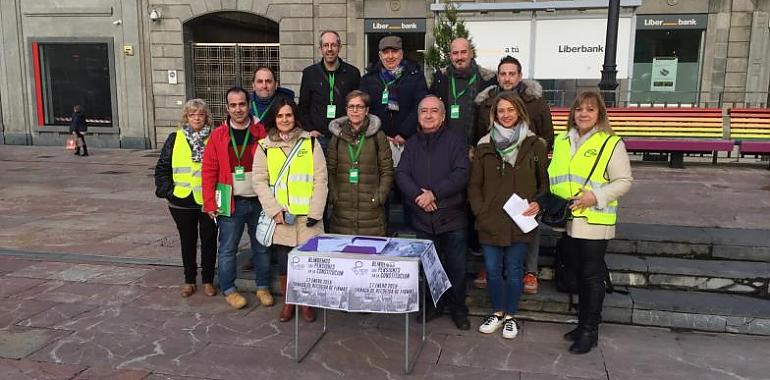 La MERP ha recogido firmas en Asturias para blindar las pensiones en la Constitución