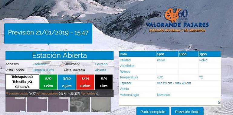 Valgrande-Pajares y Fuentes de Invierno abren este lunes 21 