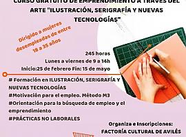 Avilés: Curso gratuito dirigido a 15 mujeres jóvenes con dificultades de inclusión laboral