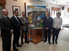 Hugo Morán presenta el proyecto para evitar riadas en Arriondas