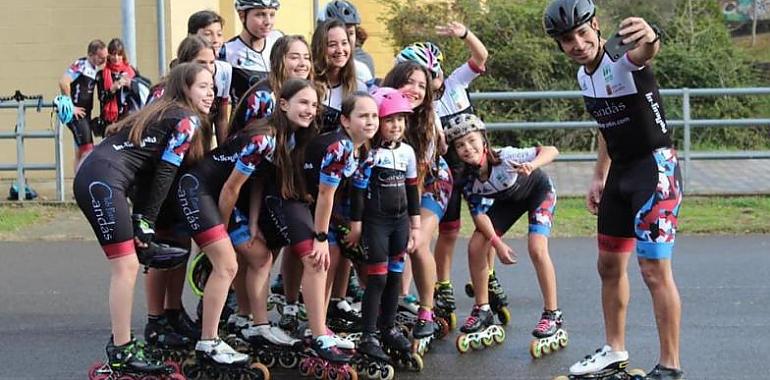 El Club Patín de Candás entrenará en la polideportiva de Albandi
