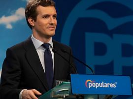 Casado anuncia la suspensión de la Constitución en Cataluña como primer objetivo de Gobierno