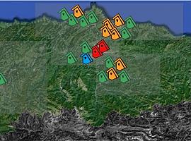 Toda la zona central asturiana con la contaminación disparada