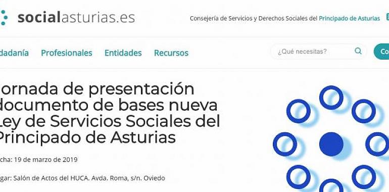 La web SocialAsturias, con los recursos de la Consejería de Servicios Sociales, cumple un año 