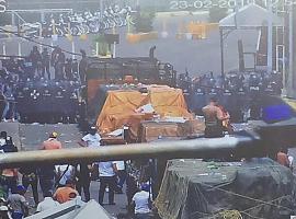 Los convoyes de ayuda extranjera entran en Venezuela