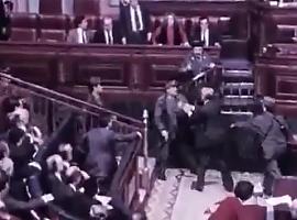 Cuando las metralletas vomitaban fuego en el Congreso de los Diputados