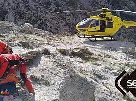 Rescatada una senderista herida en la Ruta del Cares