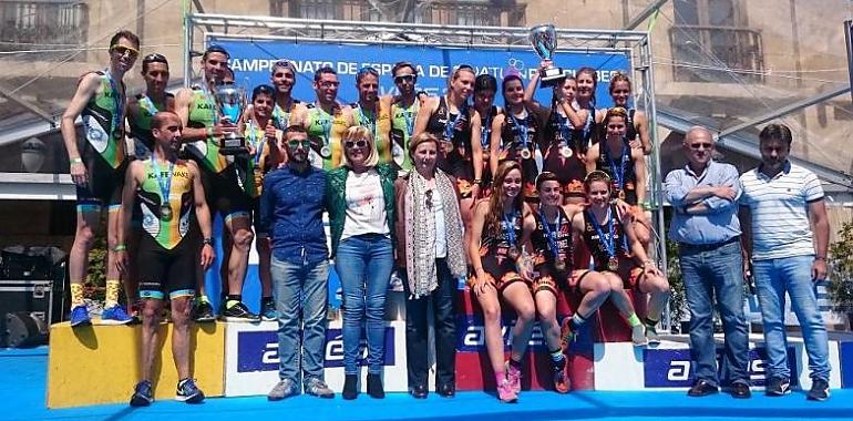 El duatlón por relevos y la contrareloj llevarán la emoción al centro de Avilés