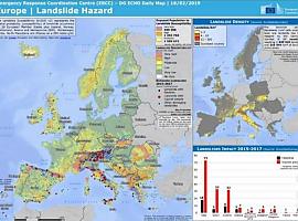 Un centenar de científicos elabora el primer mapa de movimientos de ladera de Europa