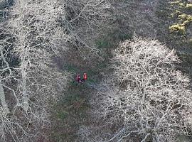 Rescatan a un senderista lesionado en Villamayor