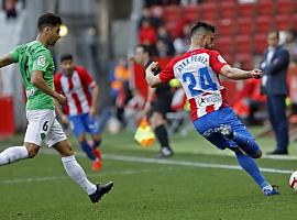 Álex Alegría anota el tanto rojiblanco y 3 puntos frente al Almeria