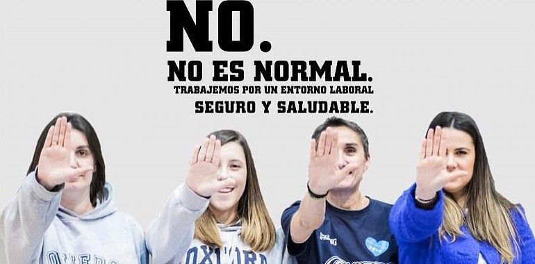Oviedo Baloncesto apoya la campaña "No. No es normal" 