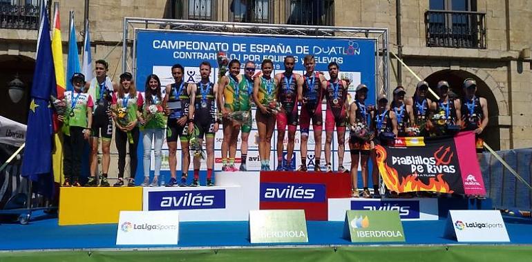 Tri-Penta Terras y Cidade de Lugo Fluvial, campeones de Duatlón por Relevos en Avilés