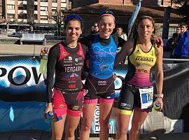 Paula Herrero y Diego Martín, campeon@s de Asturias de  Duatlón Sprint 2019 en Castrillón