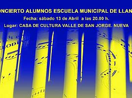 Los alumnos de la Escuela Municipal de Música ofrecen un concierto en la Casa Cultura de Nueva