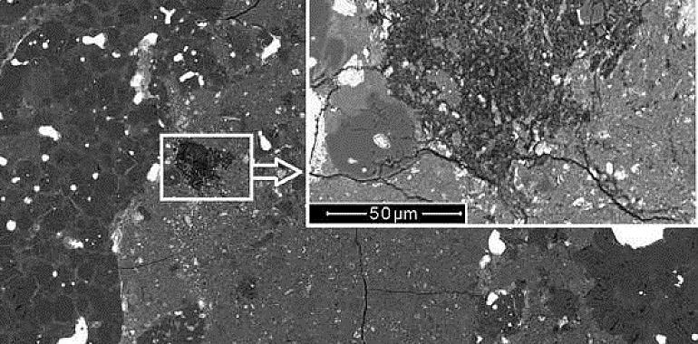 Descubren el fragmento de un cometa en el interior de un meteorito primitivo