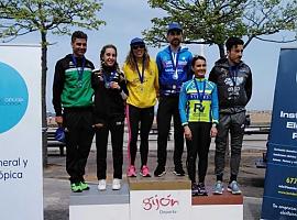 Itziar Méndez y Miguel Angel Areces, campeones de Asturias de Duatlón D.S.