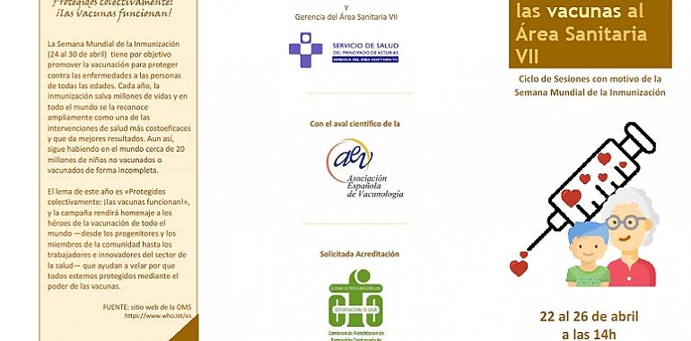 Ciclo informativo sobre vacunas e inmunización en el área sanitaria del Caudal 