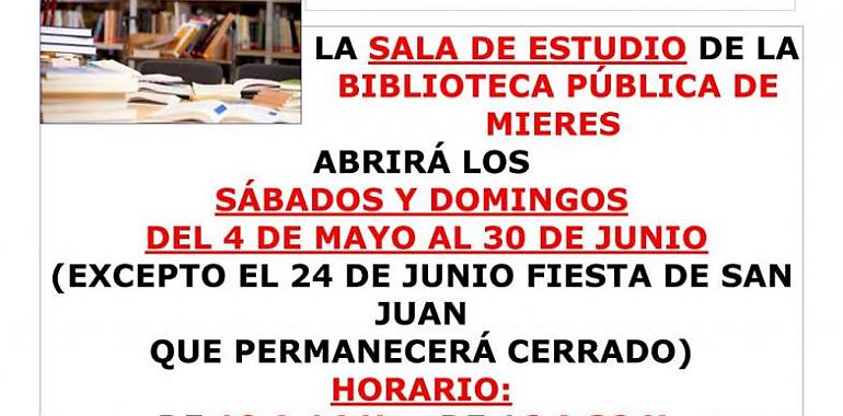 En Mieres se estudia también en fin de semana