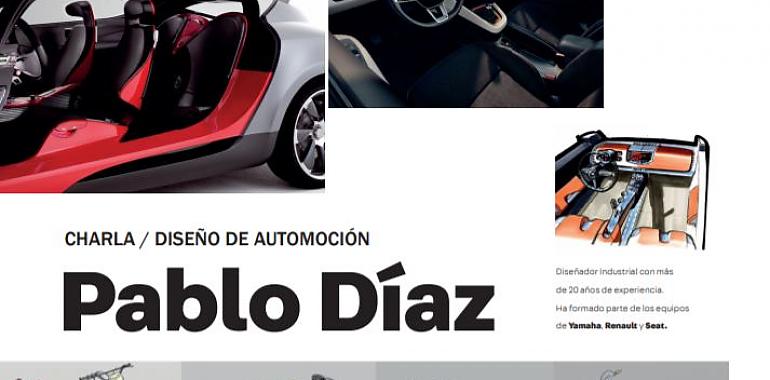 Charla del diseñador de automoción Pablo Díaz en la Escuela de Arte de Avilés