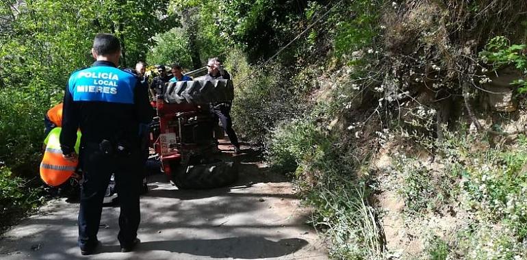 Fallece un vecino de Ladredo de Mieres por vuelco de tractor