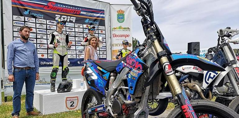 Adrián Fernández Murias segundo en el España Supermoto 250 cc de Forcarei