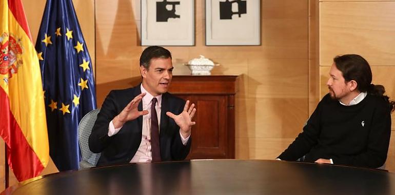 PSOE y Unidas-Podemos trabajarán en un gobierno de cooperación