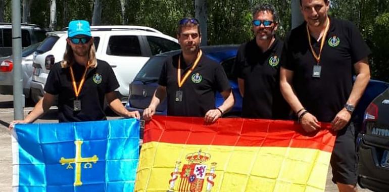 El equipo asturiano de Tiro Olímpico en el España de F-Class Rimfire: Subcampeón