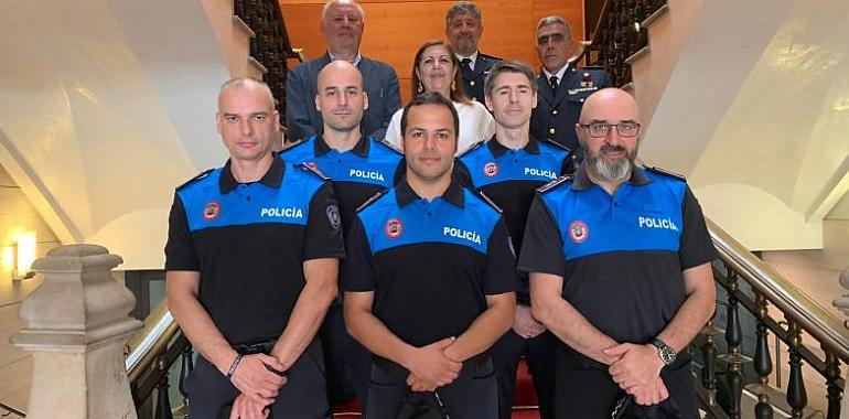 Nuevos policías locales de Gijón