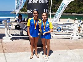 Dos jugadoras del Náutico de Carreño campeonas de España en voley playa infantil