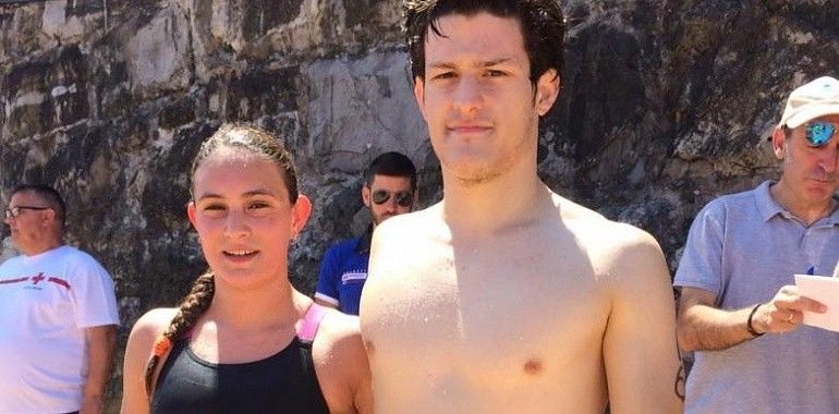 GIJÓN: Lucas Costa y Amor Mahamud vencen en la Travesía del Este