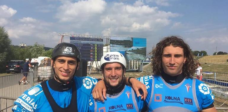 España logra el bronce por equipo en K1 en el Mundial Sub23 de Eslalon